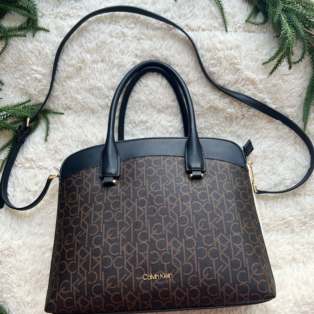 Calvin Klein Brown and Black Women's Bag